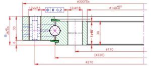 Poglądowy obrazek łożyska 9O-1B13-0220-0318