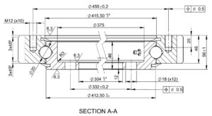E.505.20.00.C; Łożysko o średnicy zewnętrznej 504 mm