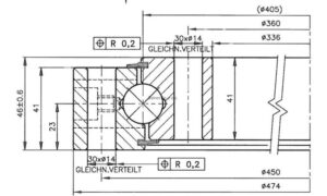 9O-1B20-0405-0387; Łożysko o średnicy zewnętrznej 474 mm