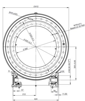 Napęd zintegrowany, obrotnica ślimakowa BE600-Z1