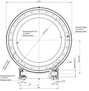 Napęd zintegrowany, obrotnica ślimakowa BE700-Z1