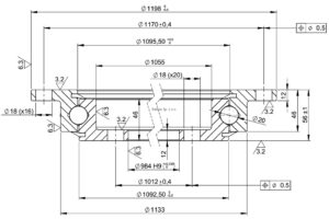 SD.1200.20.00.C; Łożysko o średnicy zewnętrznej 1198 mm