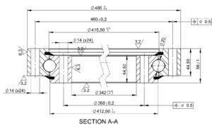 SD.486.20.00.B; Łożysko o średnicy zewnętrznej 486 mm