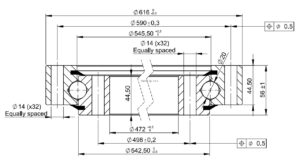 SD.616.20.00.B; Łożysko o średnicy zewnętrznej 616 mm