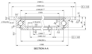 SD.650.20.00.C; Łożysko o średnicy zewnętrznej 648 mm