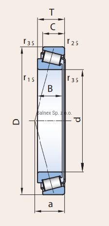 610-301-1: Łożysko stożkowe PSL 610-301-1
