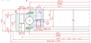 9E-1B20-0545-1247; Łożysko o średnicy zewnętrznej 640,3 mm