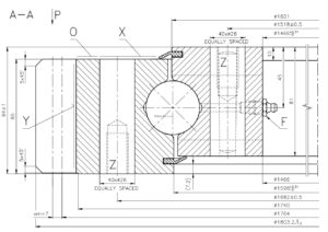 9E-1B40-1600-1427; Łożysko o średnicy zewnętrznej 1803,2 mm
