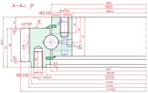 9E-1B45-2768-1276; Łożysko o średnicy zewnętrznej 2876,8 mm