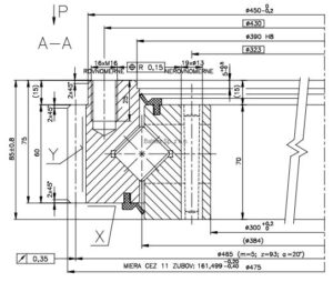 9E-1Z25-0384-18-1; Łożysko o średnicy zewnętrznej 475 mm