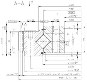 9E-1Z45-1390-0841-1; Łożysko o średnicy zewnętrznej 1604 mm