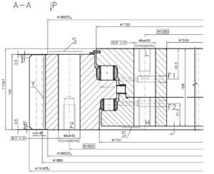 9E-3R20-1700-1579; Łożysko o średnicy zewnętrznej 1916 mm