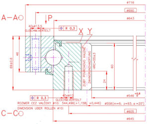 9I-1B20-0644-0248; Łożysko o średnicy zewnętrznej 716 mm