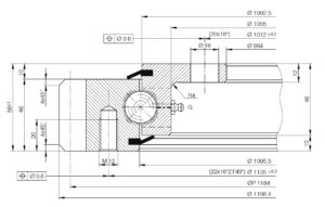 E.1200.20.00.C; Łożysko o średnicy zewnętrznej 1198,4 mm