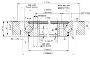 E.1803.40.15.D.7; Łożysko o średnicy zewnętrznej 1803,2 mm
