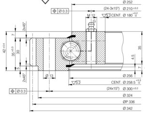 E.342.20.12.D2; Łożysko o średnicy zewnętrznej 342 mm
