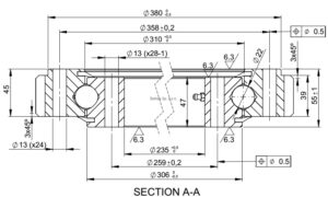 E.403.22.01.D.1; Łożysko o średnicy zewnętrznej 403,5 mm