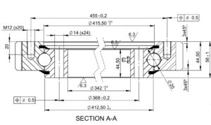 E.505.20.00.B; Łożysko o średnicy zewnętrznej 503,3 mm