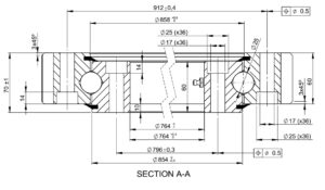 E.972.25.05.D.6; Łożysko o średnicy zewnętrznej 987 mm