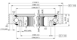 I.1016.20.00.B; Łożysko o średnicy zewnętrznej 1016 mm