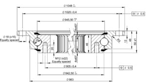 I.1050.20.00.C; Łożysko o średnicy zewnętrznej 1048 mm