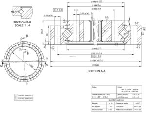 I.1066.25.00.D.1-R-ZT; Łożysko o średnicy zewnętrznej 1066 mm