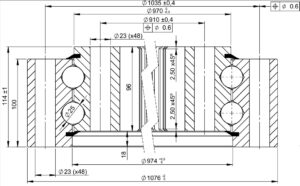 I.1076.2.25.15.D.1; Łożysko o średnicy zewnętrznej 1076 mm