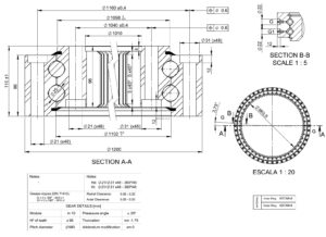 I.1200.2.25.17.DX.6; Łożysko o średnicy zewnętrznej 1200 mm