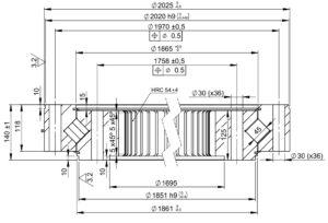 I.2025.45.15.D.1-RV; Łożysko o średnicy zewnętrznej 2025 mm