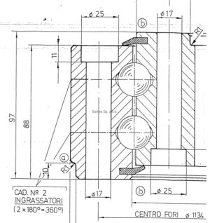 I.1165; Łożysko o średnicy zewnętrznej 1172 mm