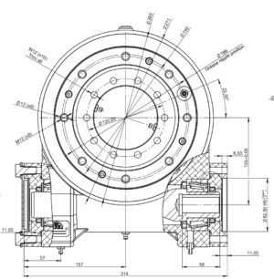 Napęd zintegrowany, obrotnica ślimakowa LBE236-Z1