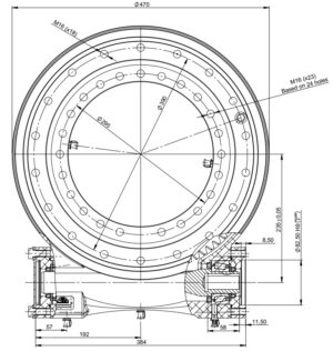 Napęd zintegrowany, obrotnica ślimakowa LBE435-Z1