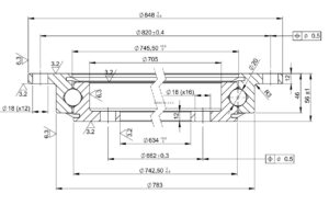 SD.850.20.00.C; Łożysko o średnicy zewnętrznej 848mm