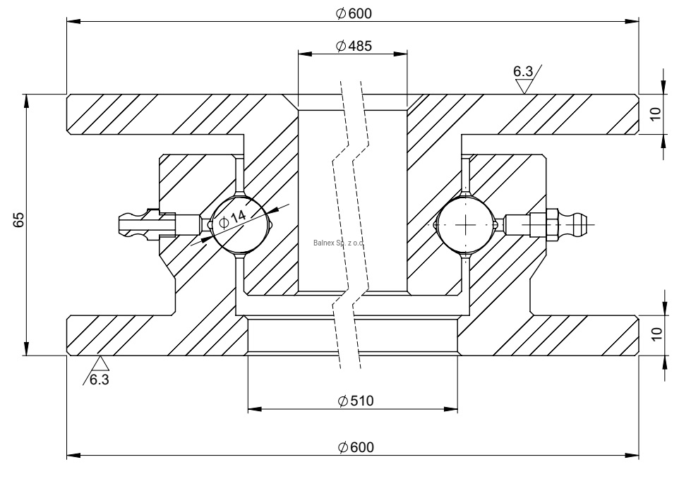 U.600.14; Obrotnica o średnicy zewnętrznej 500 mm