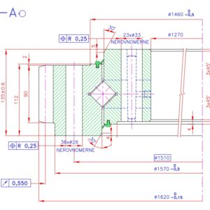 9E-1Z30-1420-22; Łożysko o średnicy zewnętrznej 1620 mm