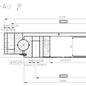 9I-1B16-0400-1393; Łożysko o średnicy zewnętrznej 458 mm