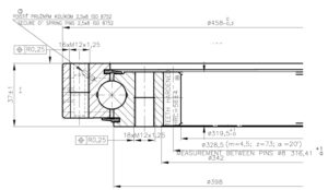 9I-1BX-04XX-0724; Łożysko o średnicy zewnętrznej 458 mm