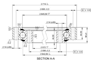 SD.716.20.00.B; Łożysko o średnicy zewnętrznej 716 mm