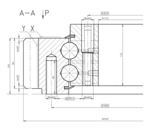9E-2B30-1875-0790; Łożysko o średnicy zewnętrznej 2040 mm